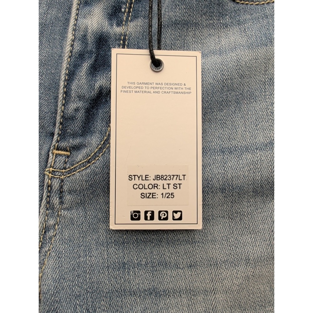 NWT Women's Judy Blue Bell Bottom Jeans Distressed High Rise size 1/25 - Picture 5 of 16